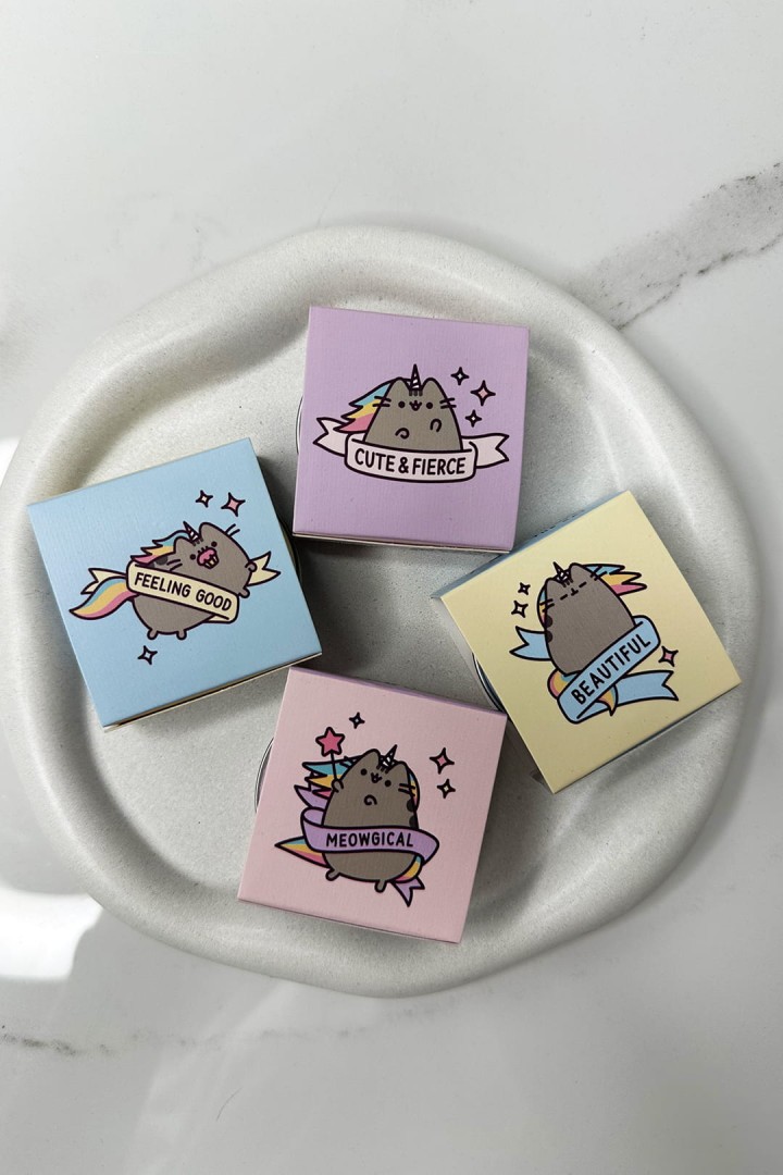 Lippenbalsam in Dose mit Pusheen-Katzenmotiv