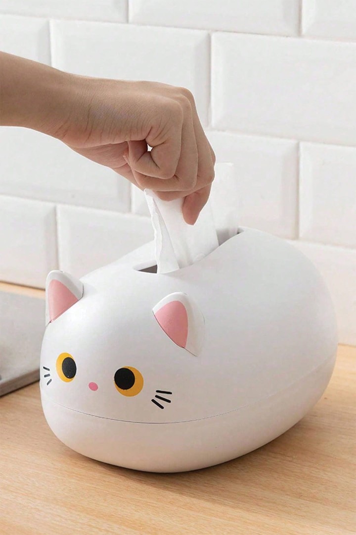 Tissue-Behälter in Form einer Katze