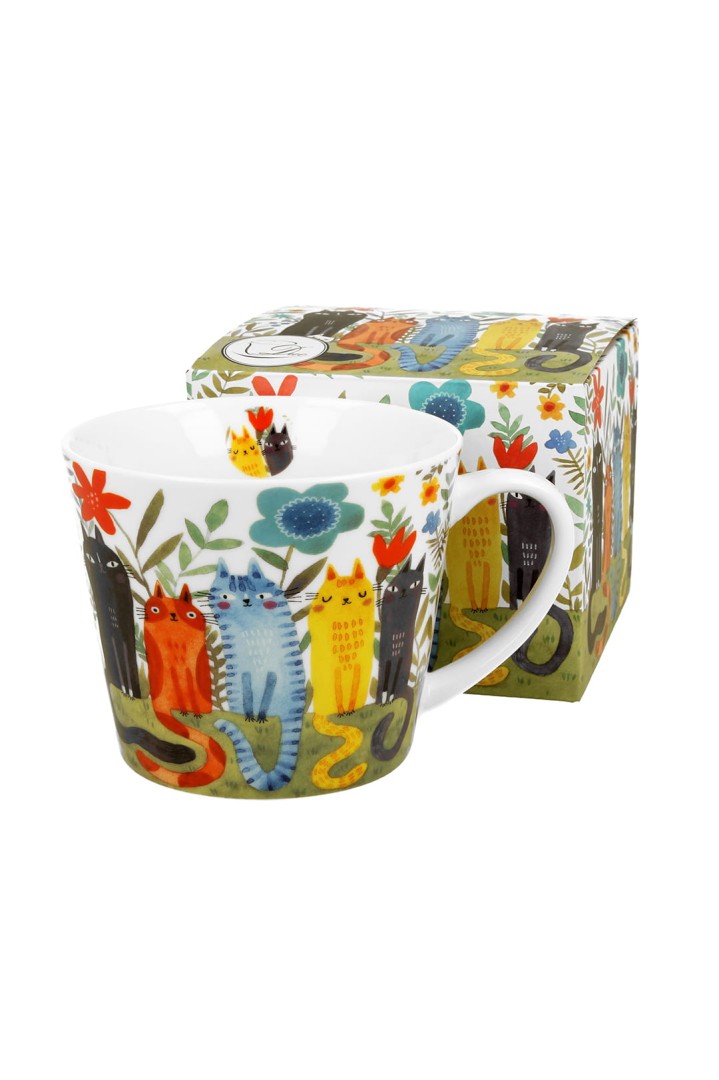 Gerade Tasse mit Katzen 610 ml (2 Ausführungen)
