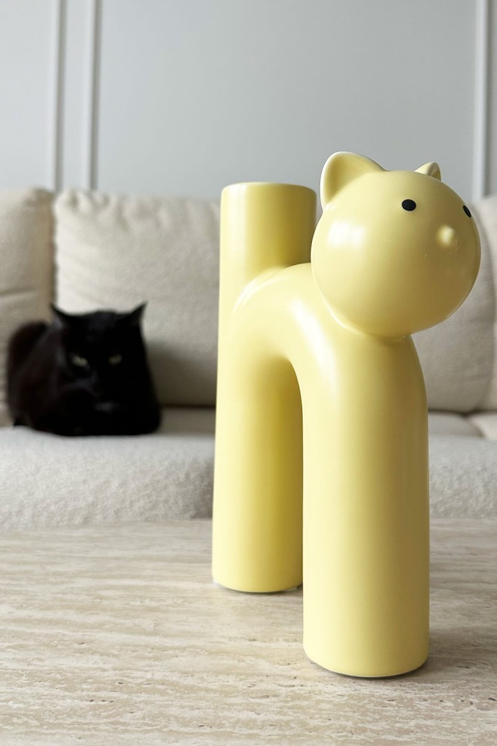 Vase in Katzenform