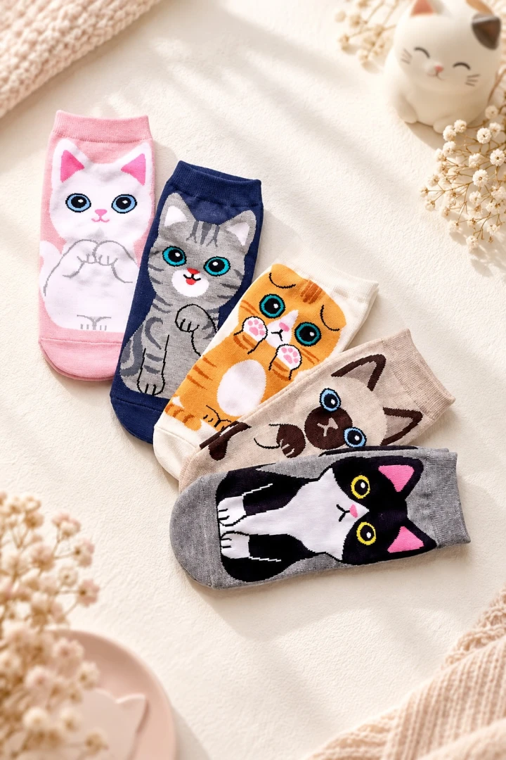 Baumwollsocken Katzenrasse