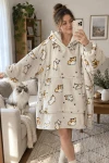 Kuscheliger Deckenhoodie mit Katzenmotiv