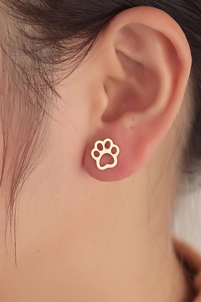 Katzenpfoten-Ohrringe
