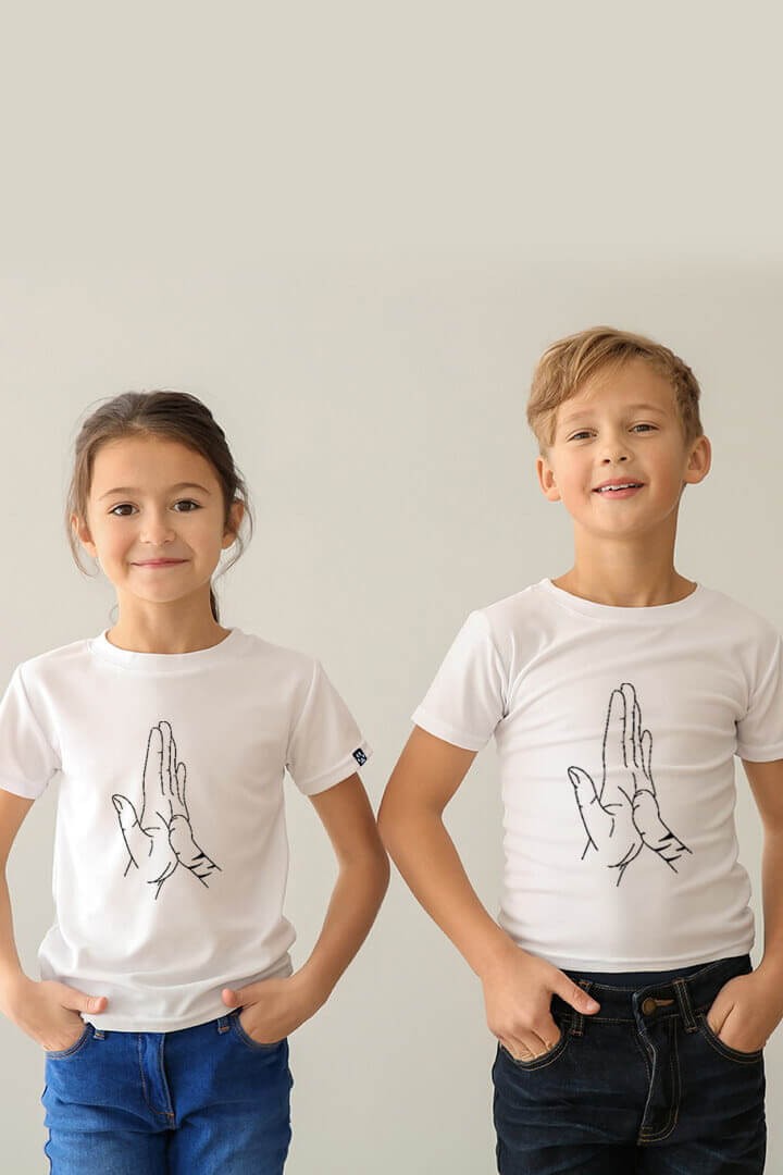 Kinder-T-Shirt Mein Bruder die Katze