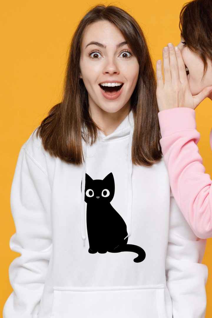 Black Kitty Hoodie