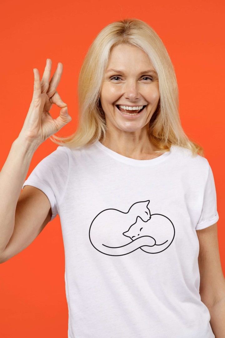 T-shirt Schlafende Katze 