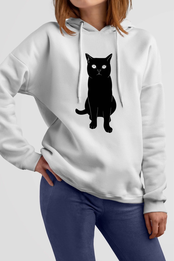 Sweatshirt Black Cat