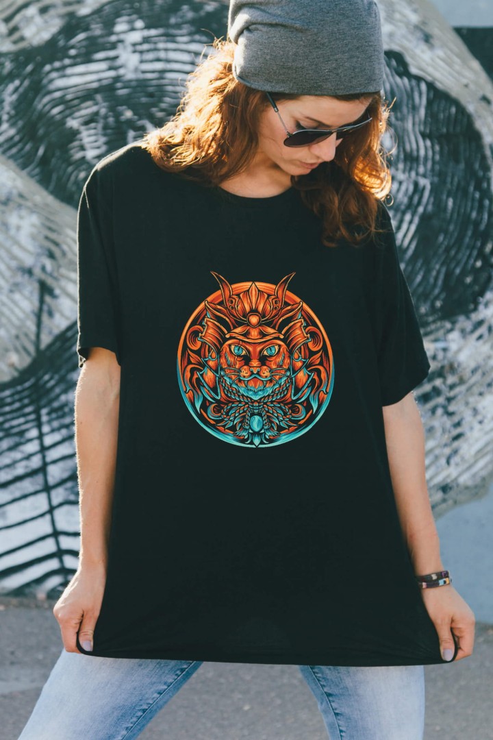 Samurai Katze T-Shirt