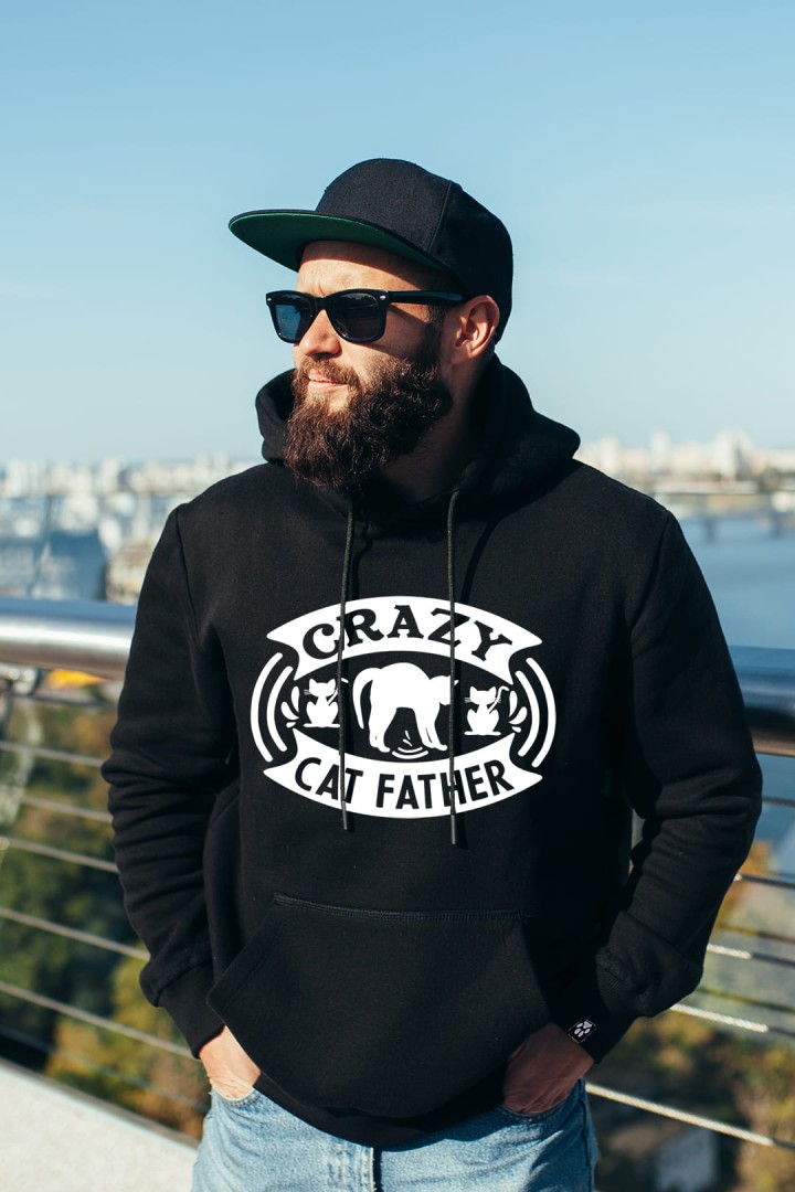 Sweatshirt für den Katzenvater