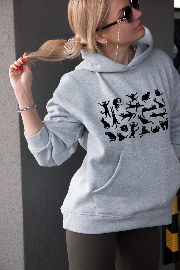 Sweatshirt Crazy Cats
