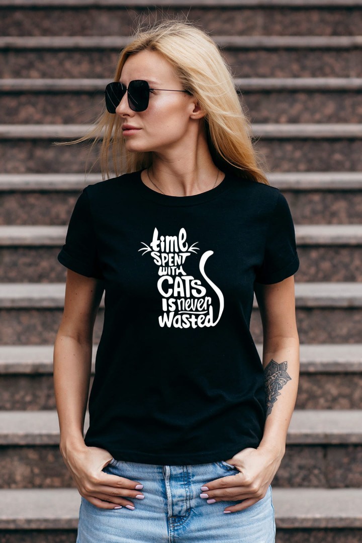 T-shirt Zeit mit der Katze