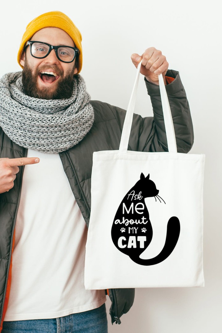 die Zeit mit der Katze Tasche
