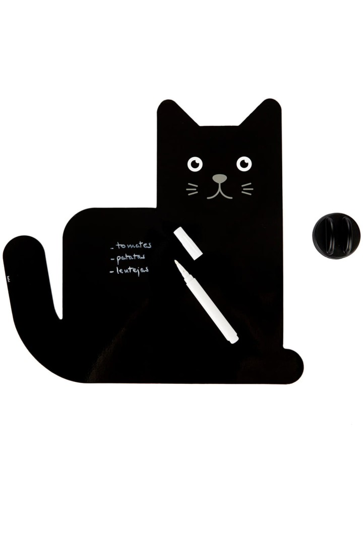 Magnetische Kühlschranktafel schwarze Katze