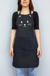 Schwarze Katze Küchenschürze